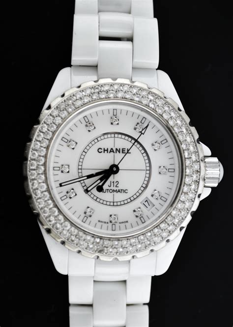 j12 chanel watch white|chanel j12 diamond bezel.